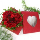 24 Heart Roses in Gift Box 
