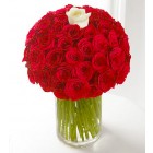 Only You Red and White Roses Bouquet