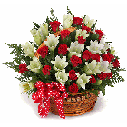 Pure and Passion Rose & Lily Basket