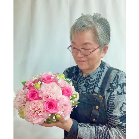 Mother's day carnations bouquet pink お母さんありがとう