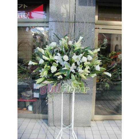 Rose & Llily Funeral Stand Spray 